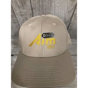 Aim EC Beige GOLF, BASEBALL, OUTDOORS HAT Adjustable BACK GUC STROHM USA